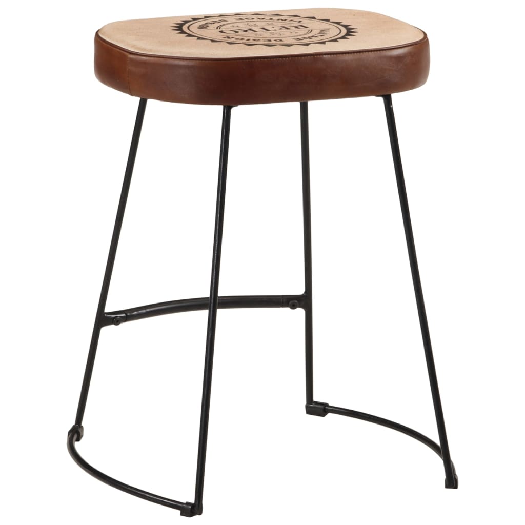 Tabourets de bar lot de 2 marron foncé 40x29,5x53 cm Tabourets de bar vidaXL   