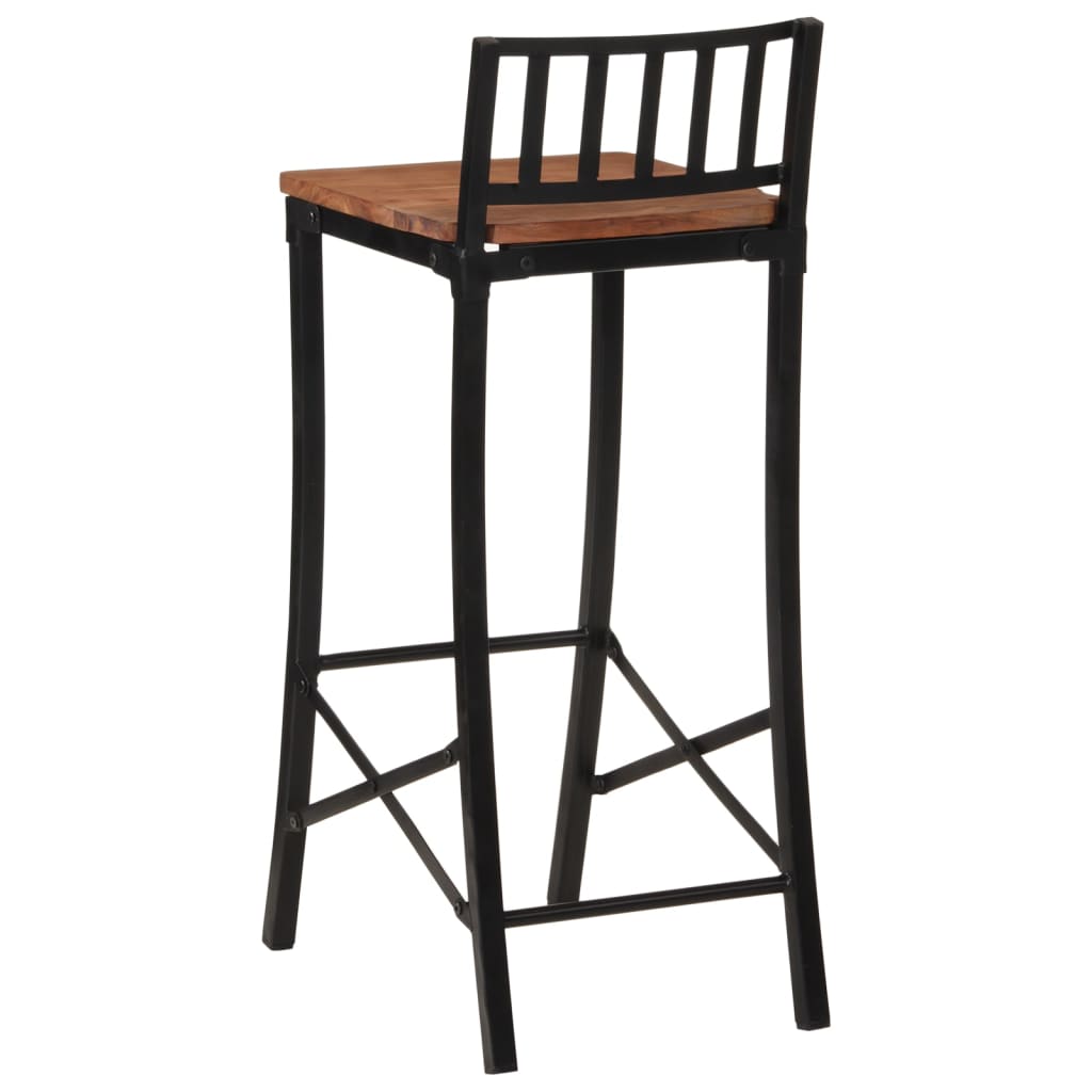 Chaises de bar lot de 4 bois d'acacia massif Tabourets de bar vidaXL   