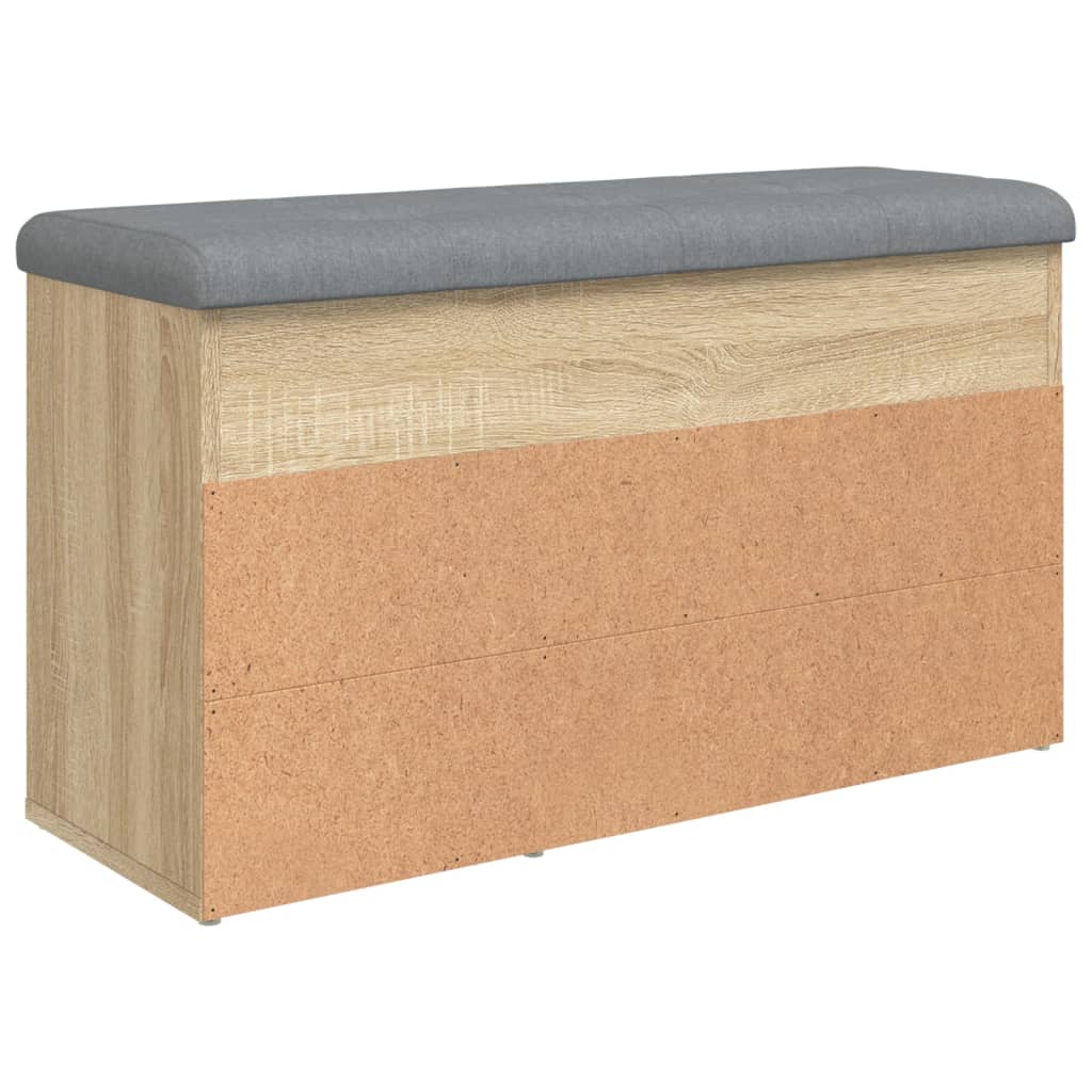 Banc à chaussures chêne sonoma 82x32x45,5 cm bois d'ingénierie Bancs coffres vidaXL   