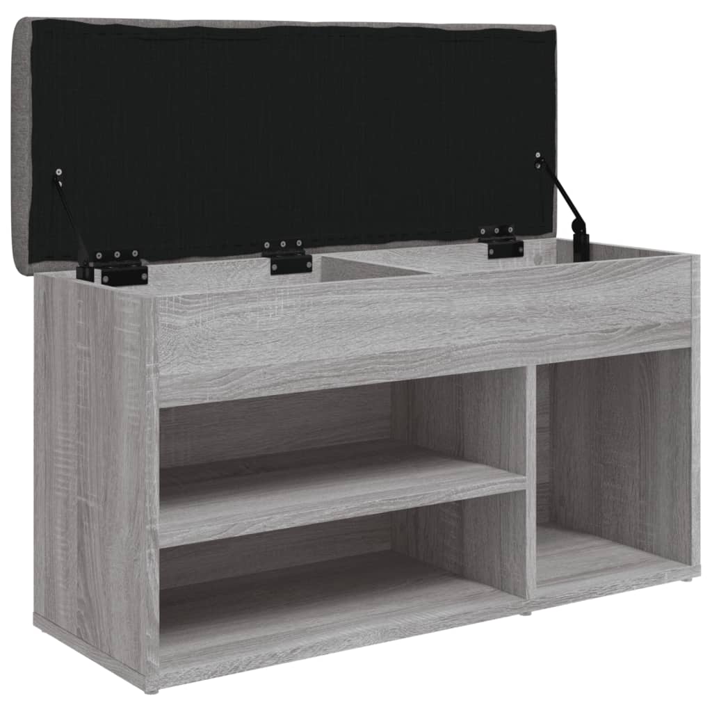 Banc à chaussures sonoma gris 82x32x45,5 cm bois d'ingénierie Bancs coffres vidaXL   