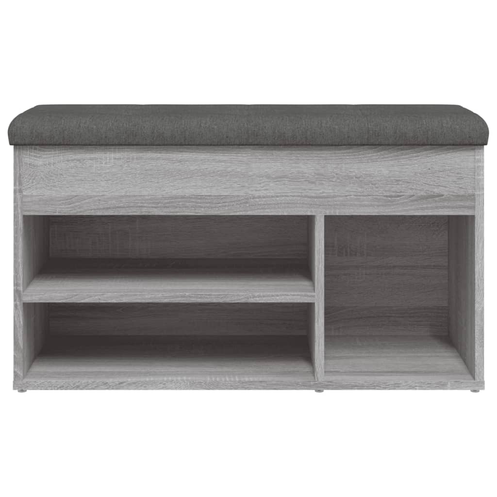 Banc à chaussures sonoma gris 82x32x45,5 cm bois d'ingénierie Bancs coffres vidaXL   