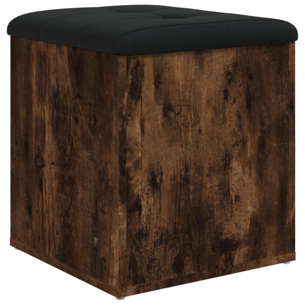 Banc de rangement chêne fumé 42x42x45 cm bois d'ingénierie Bancs coffres vidaXL   