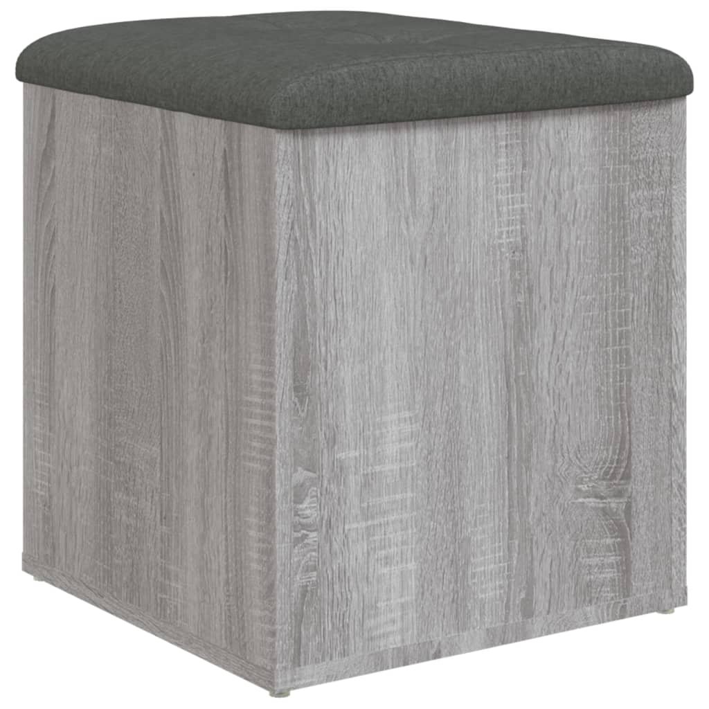 Banc de rangement sonoma gris 42x42x45 cm bois d'ingénierie Bancs coffres vidaXL   