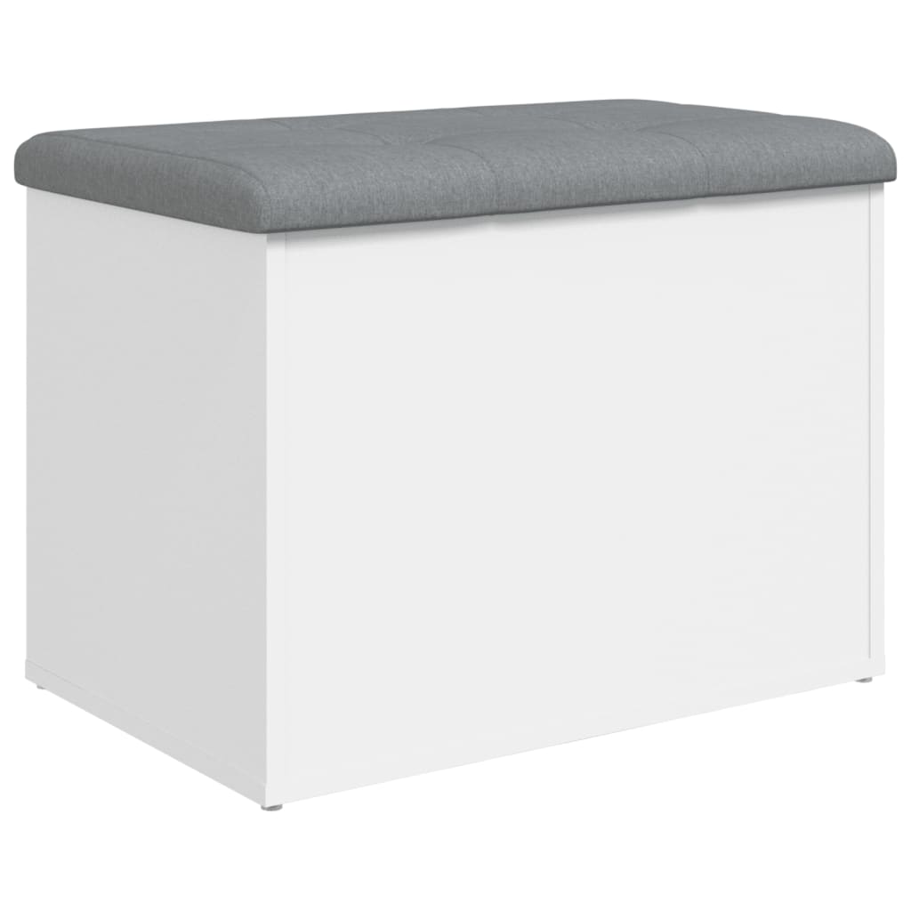 Banc de rangement blanc 62x42x45 cm bois d'ingénierie Bancs coffres vidaXL   