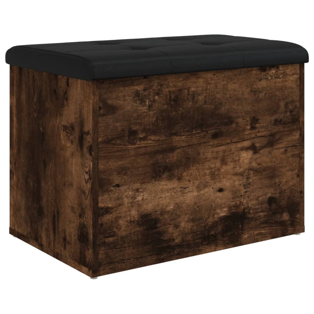 Banc de rangement chêne fumé 62x42x45 cm bois d'ingénierie Bancs coffres vidaXL   