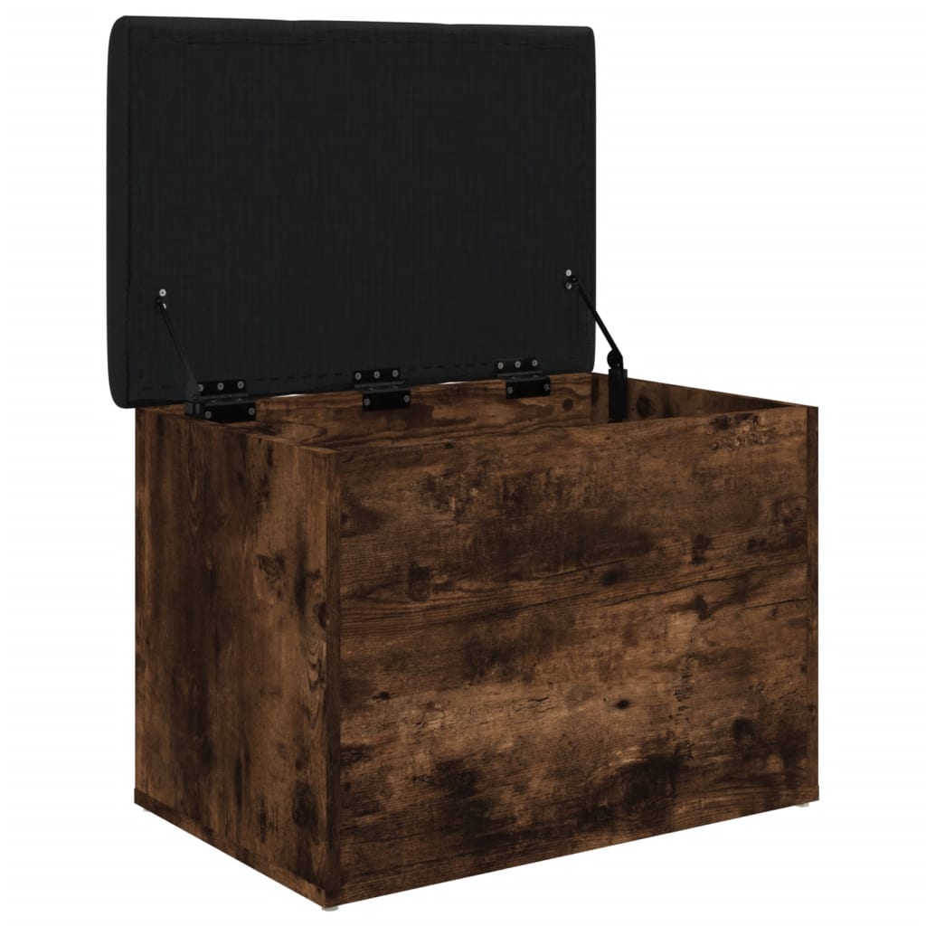 Banc de rangement chêne fumé 62x42x45 cm bois d'ingénierie Bancs coffres vidaXL   