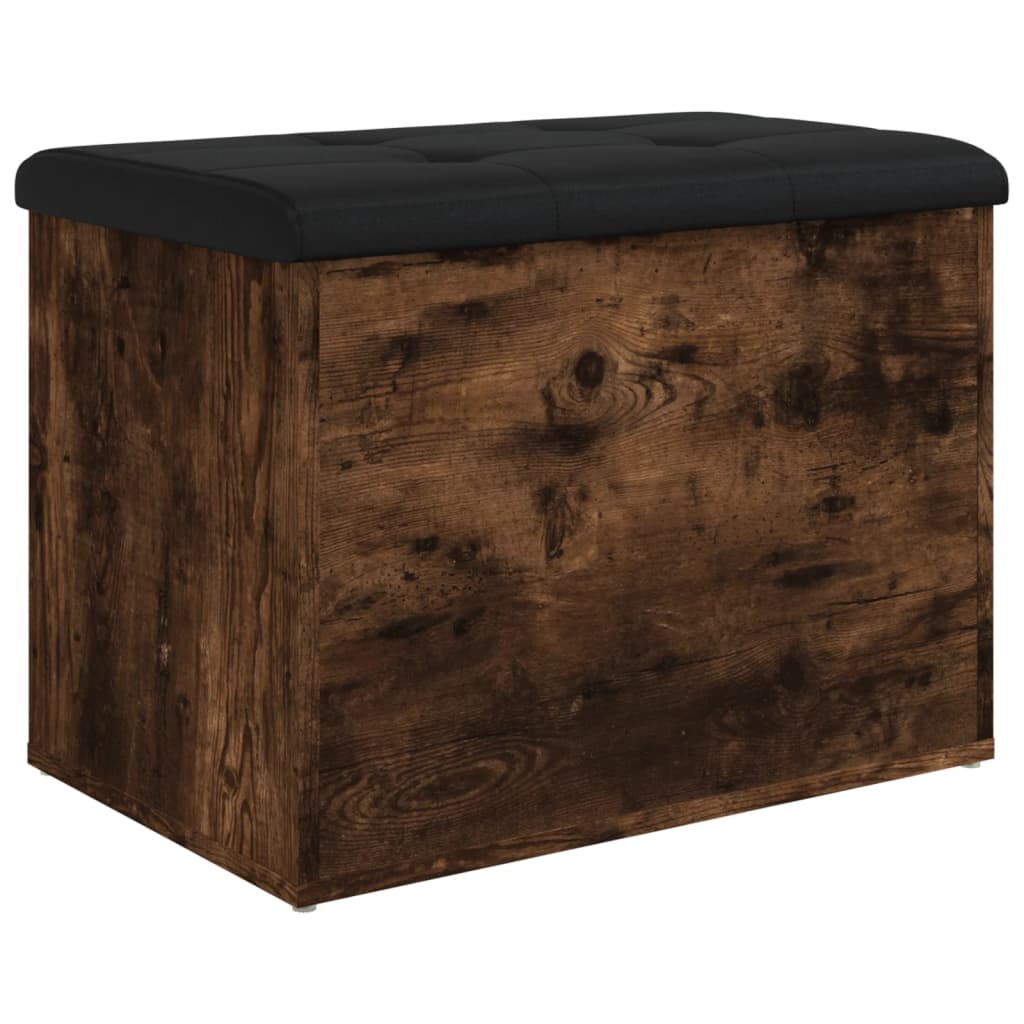 Banc de rangement chêne fumé 62x42x45 cm bois d'ingénierie Bancs coffres vidaXL   