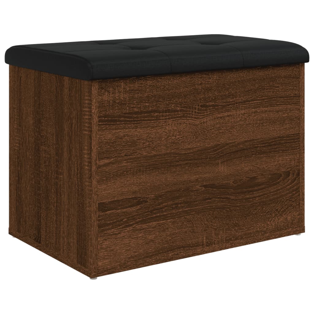 Banc de rangement chêne marron 62x42x45 cm bois d'ingénierie Bancs coffres vidaXL   