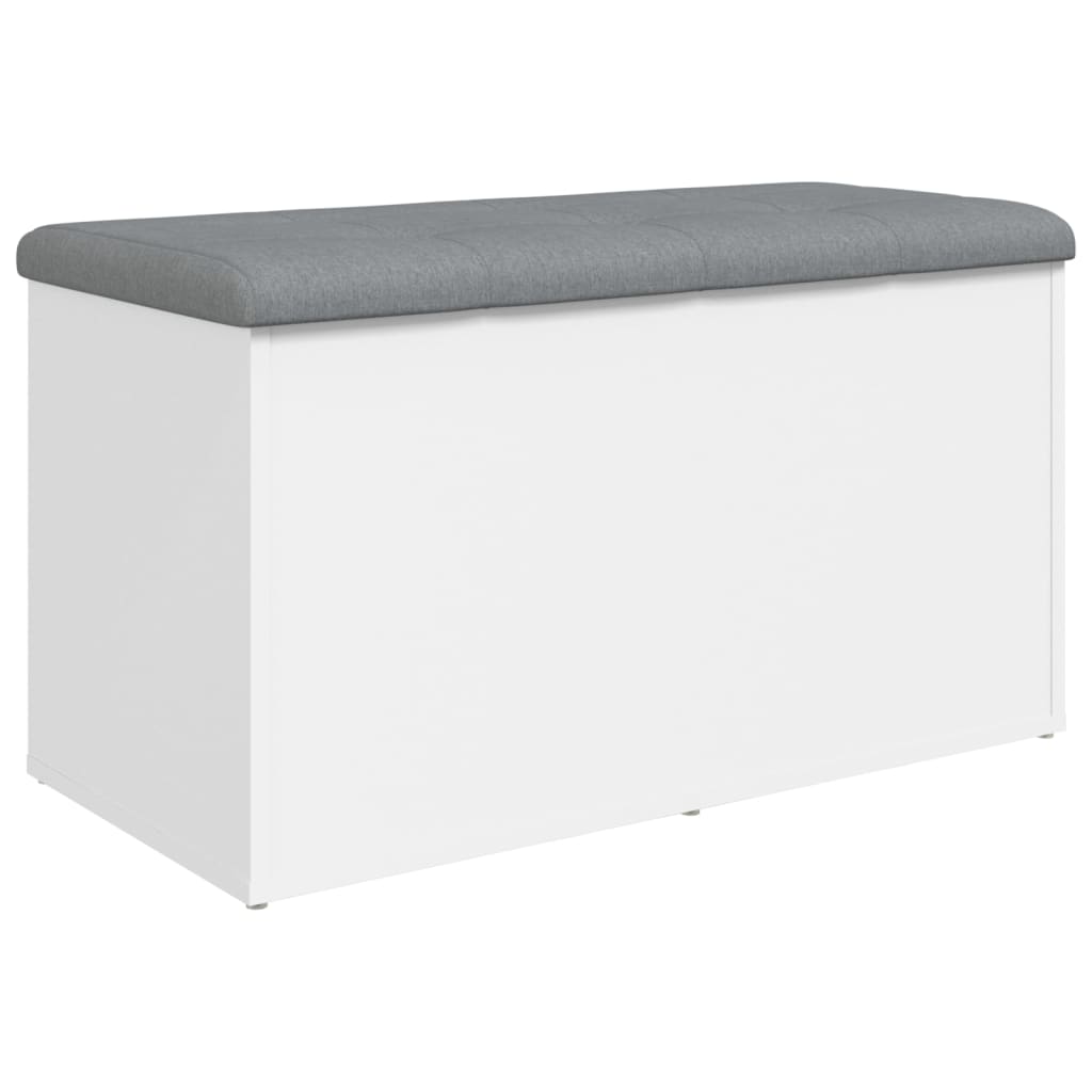 Banc de rangement blanc 82x42x45 cm bois d'ingénierie Bancs coffres vidaXL   