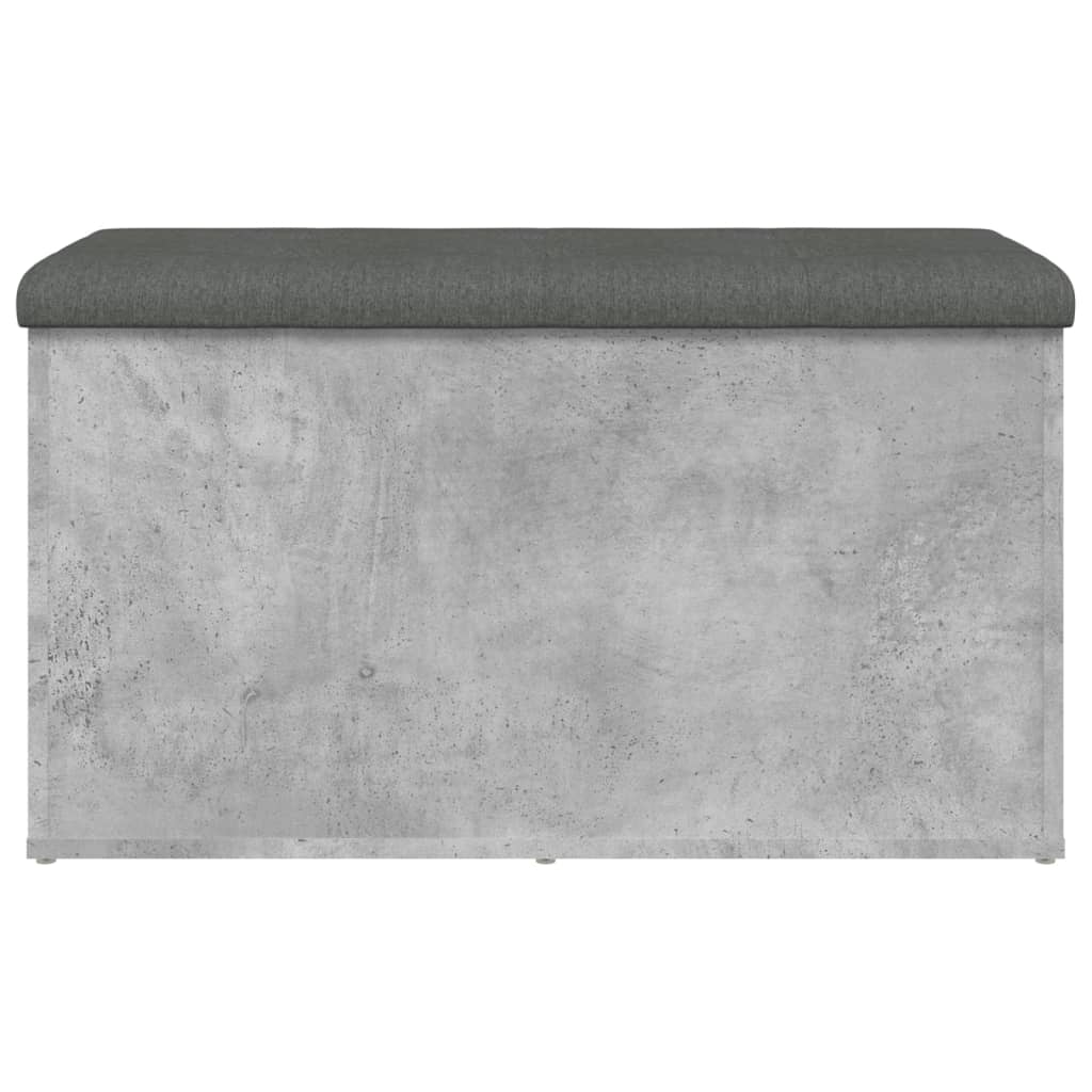 Banc de rangement gris béton 82x42x45 cm bois d'ingénierie Bancs coffres vidaXL   