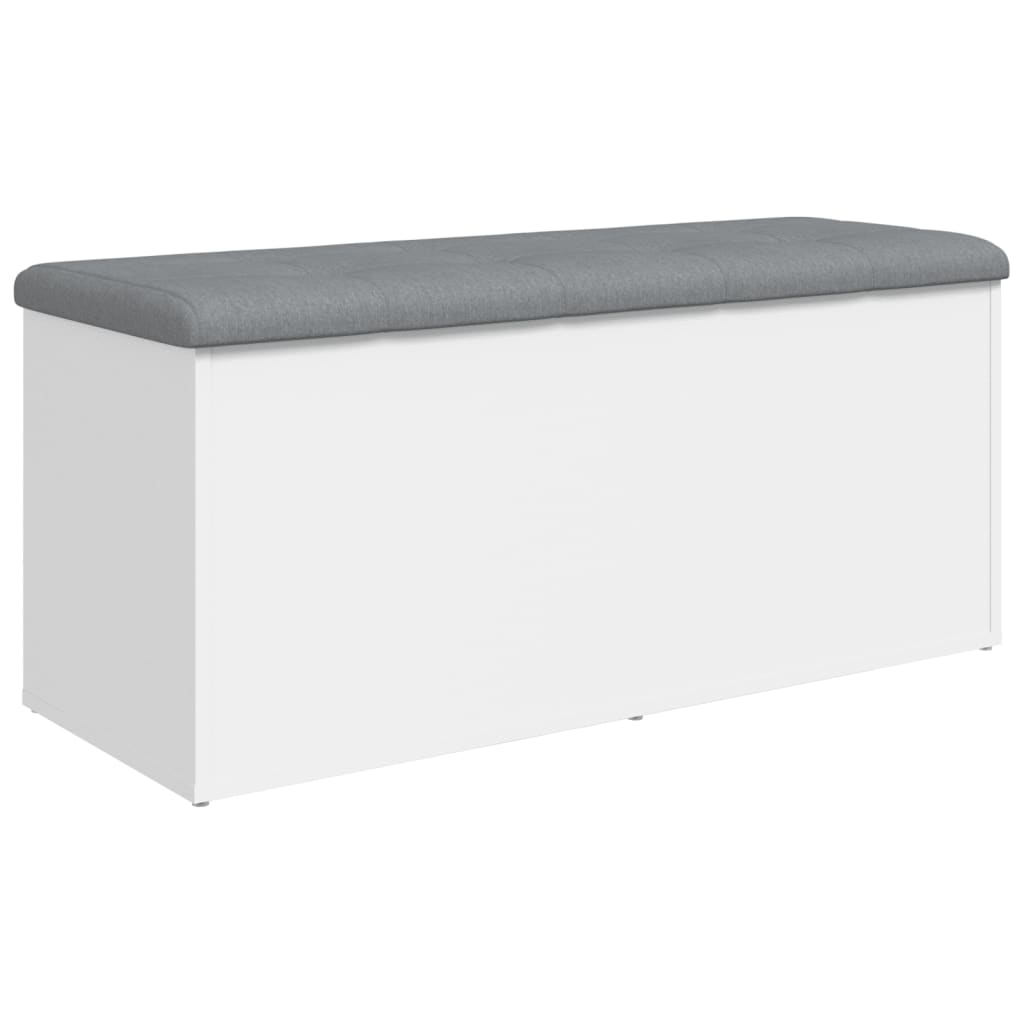 Banc de rangement blanc 102x42x45 cm bois d'ingénierie Bancs coffres vidaXL   