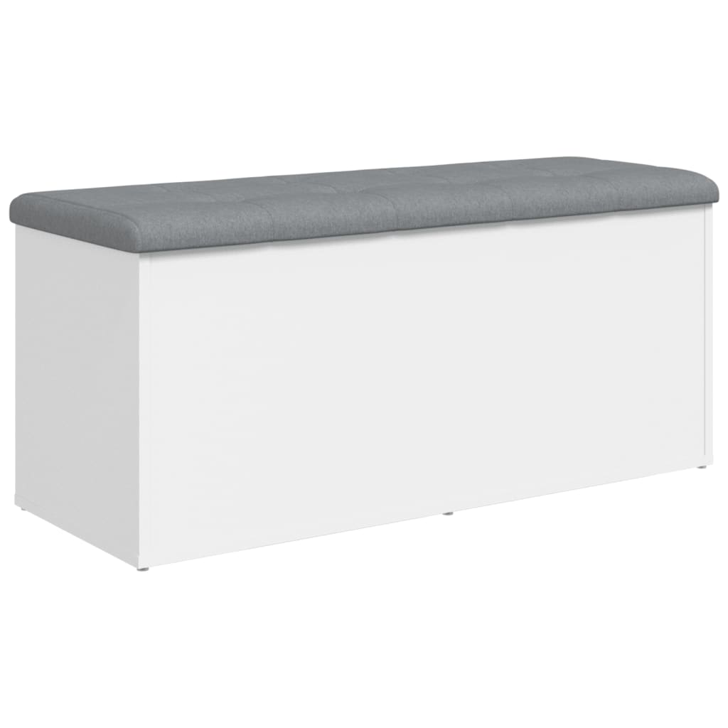 Banc de rangement blanc 102x42x45 cm bois d'ingénierie Bancs coffres vidaXL   