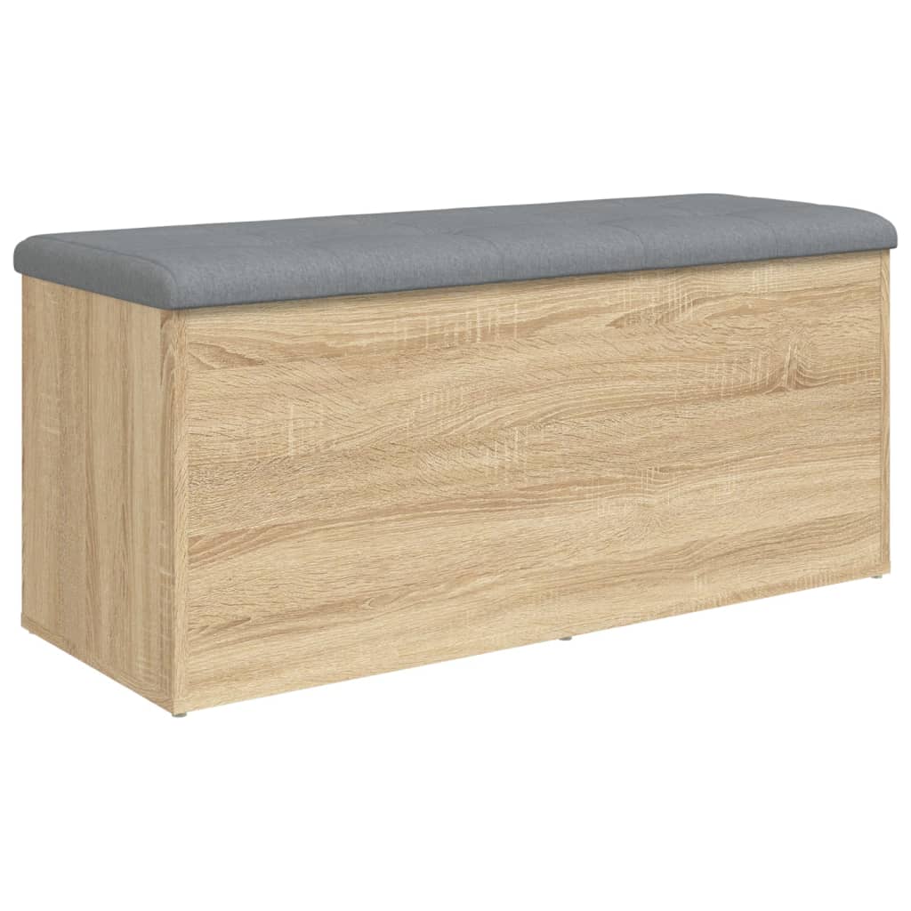 Banc de rangement chêne sonoma 102x42x45 cm bois d'ingénierie Bancs coffres vidaXL   