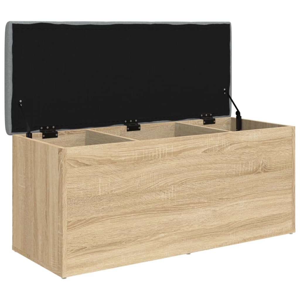 Banc de rangement chêne sonoma 102x42x45 cm bois d'ingénierie Bancs coffres vidaXL   