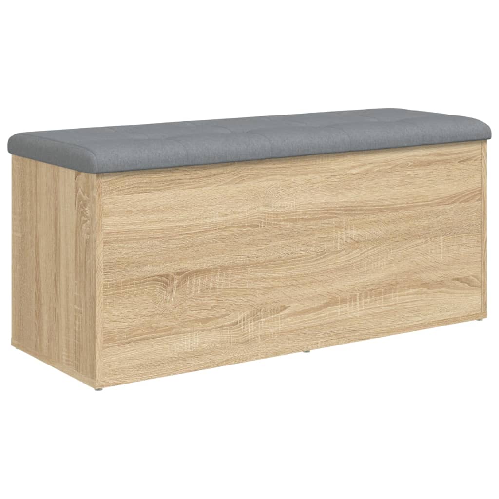 Banc de rangement chêne sonoma 102x42x45 cm bois d'ingénierie Bancs coffres vidaXL   