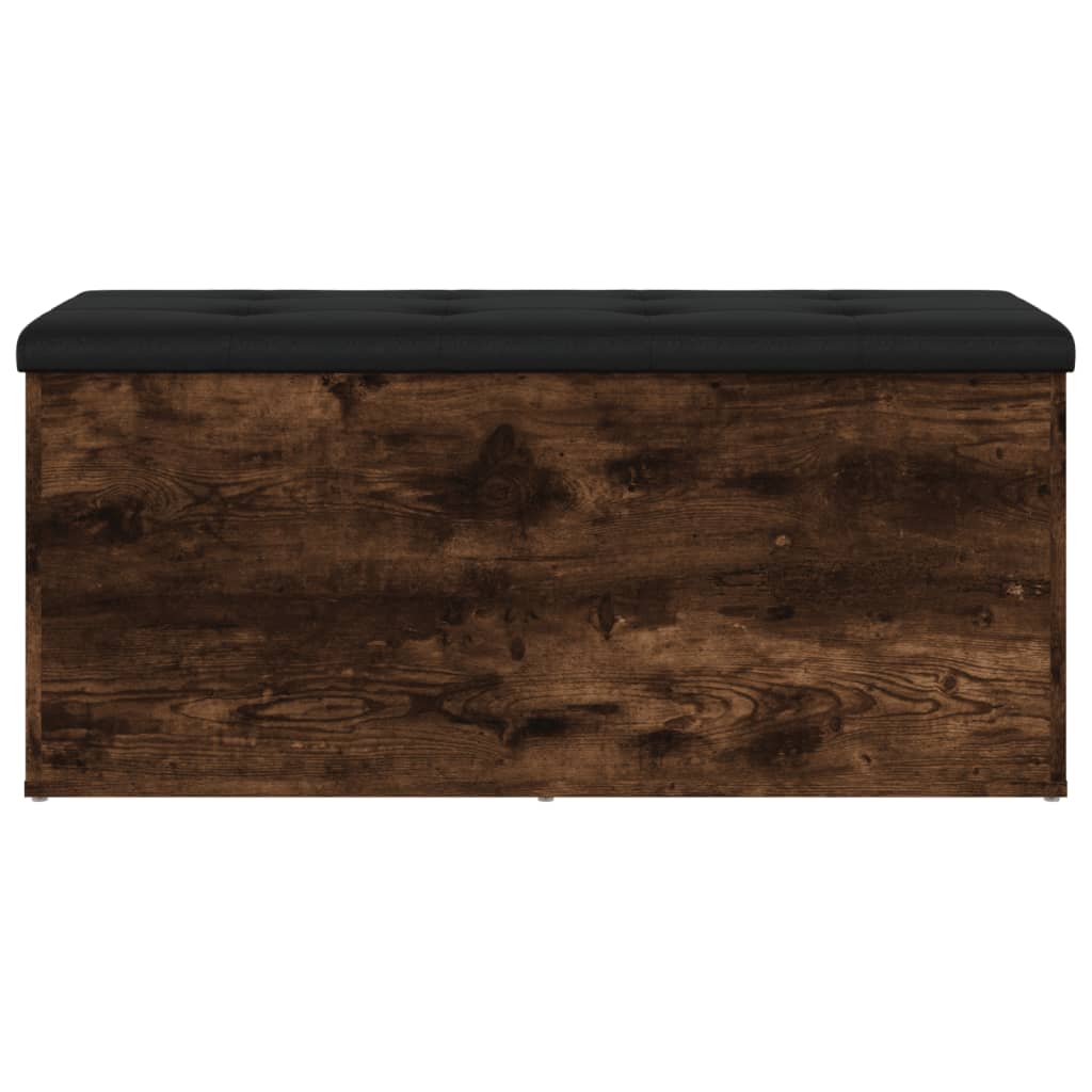 Banc de rangement chêne fumé 102x42x45 cm bois d'ingénierie Bancs coffres vidaXL   