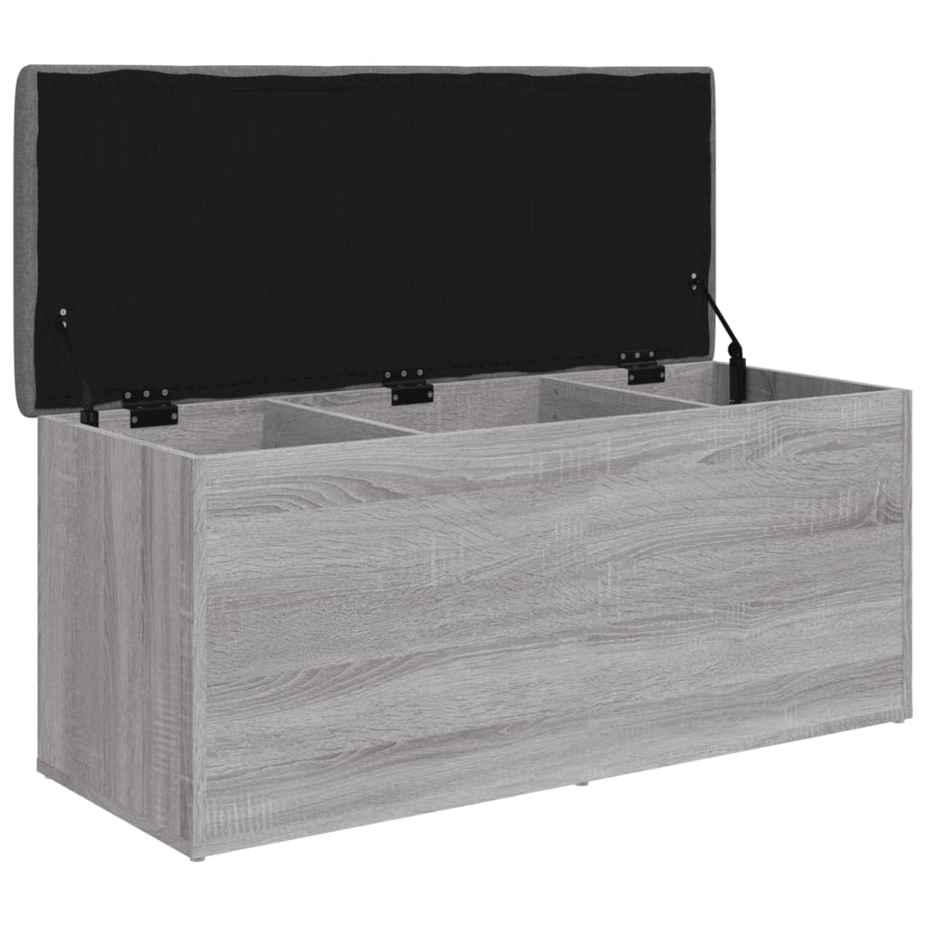 Banc de rangement sonoma gris 102x42x45 cm bois d'ingénierie Bancs coffres vidaXL   