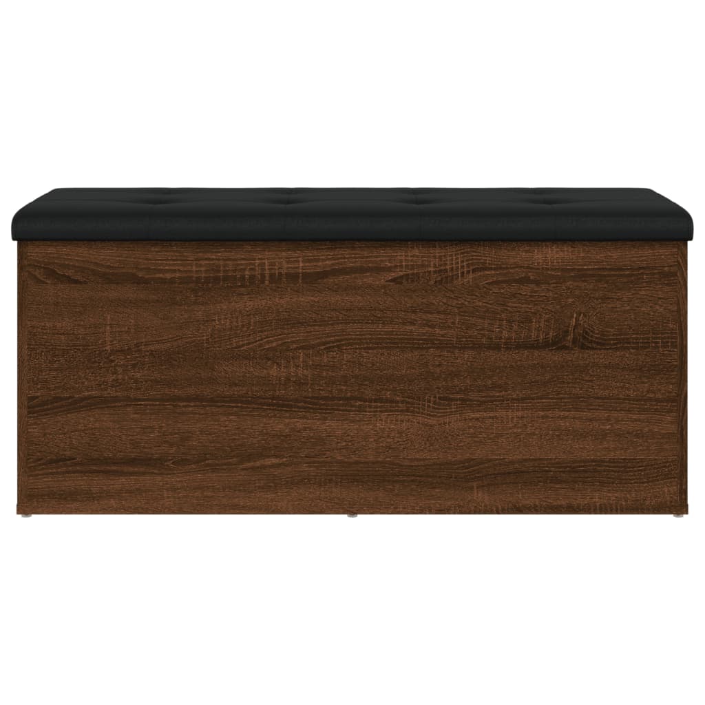 Banc de rangement chêne marron 102x42x45 cm bois d'ingénierie Bancs coffres vidaXL   