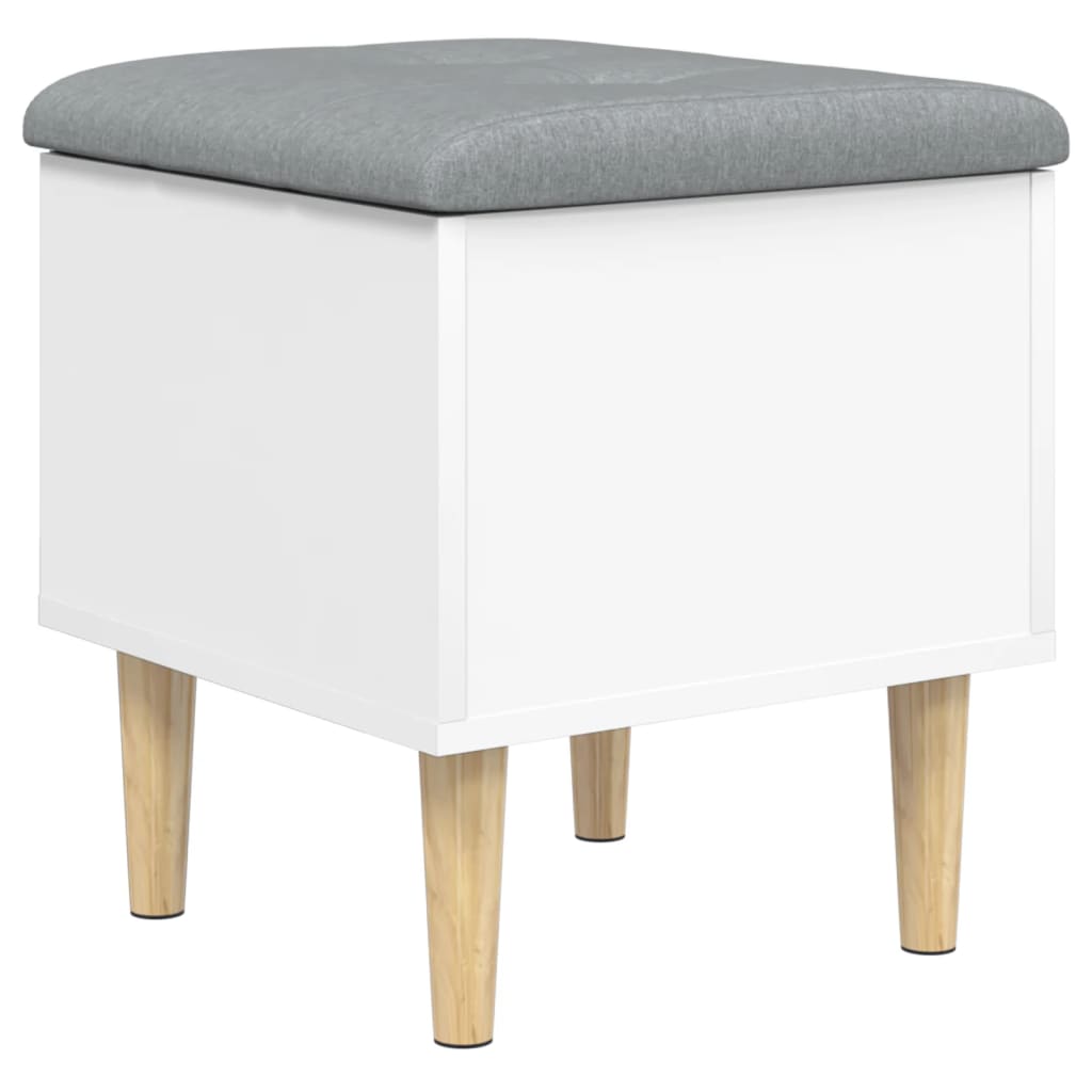 Banc de rangement blanc 42x42x46 cm bois d'ingénierie Bancs coffres vidaXL   