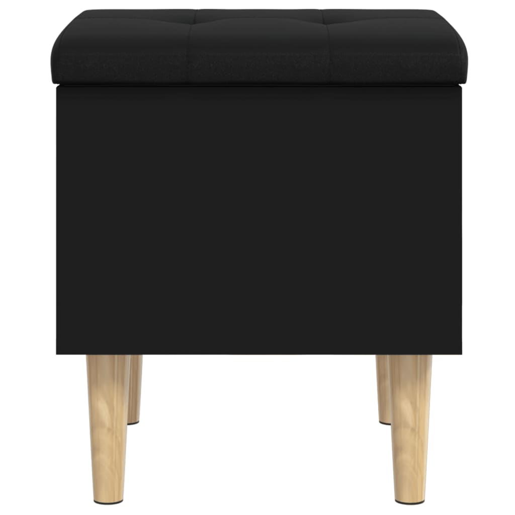 Banc de rangement noir 42x42x46 cm bois d'ingénierie Bancs coffres vidaXL   