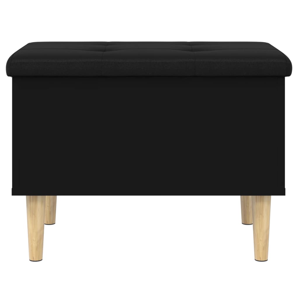 Banc de rangement noir 62x42x46 cm bois d'ingénierie Bancs coffres vidaXL   