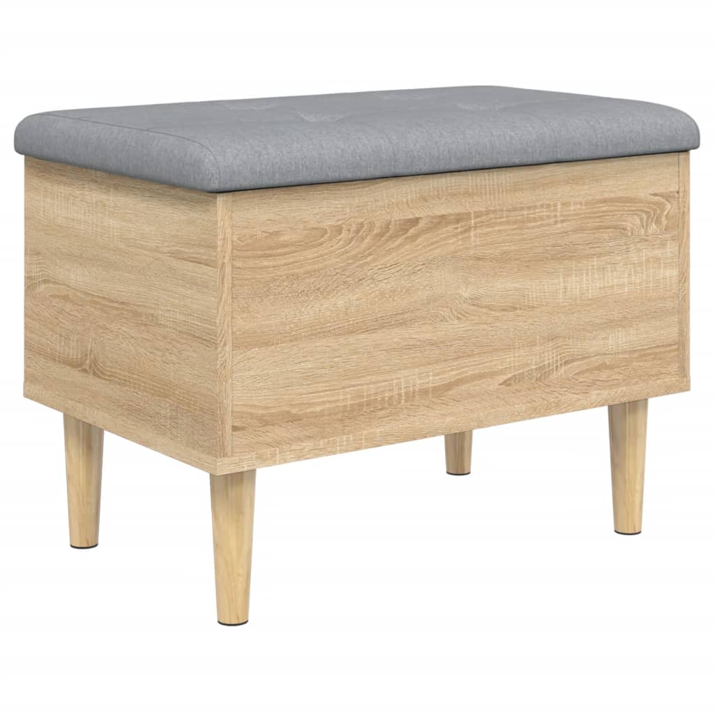 Banc de rangement chêne sonoma 62x42x46 cm bois d'ingénierie Bancs coffres vidaXL   