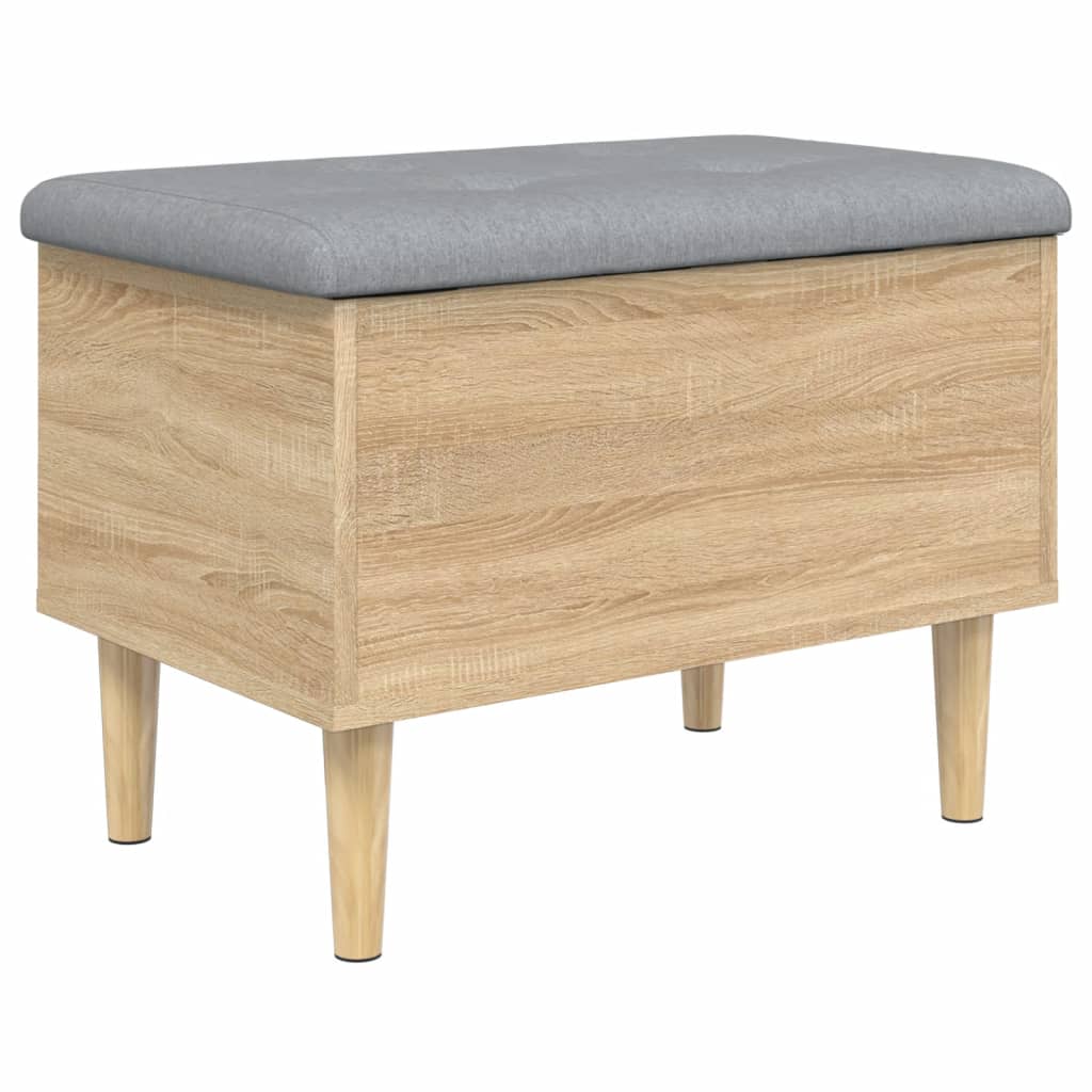 Banc de rangement chêne sonoma 62x42x46 cm bois d'ingénierie Bancs coffres vidaXL   