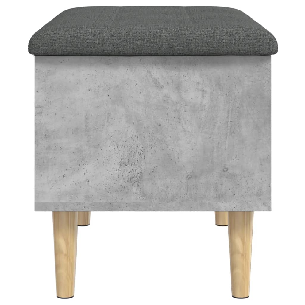 Banc de rangement gris béton 62x42x46 cm bois d'ingénierie Bancs coffres vidaXL   