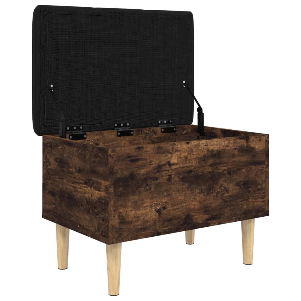 Banc de rangement chêne fumé 62x42x46 cm bois d'ingénierie Bancs coffres vidaXL   