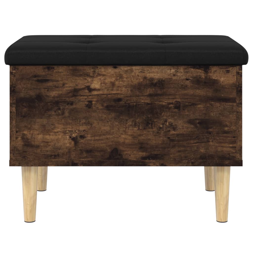 Banc de rangement chêne fumé 62x42x46 cm bois d'ingénierie Bancs coffres vidaXL   