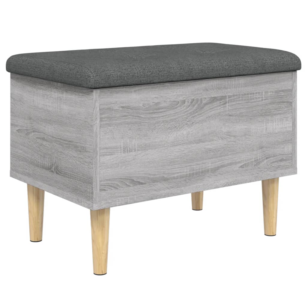 Banc de rangement sonoma gris 62x42x46 cm bois d'ingénierie Bancs coffres vidaXL   