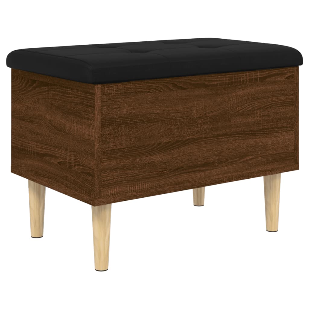 Banc de rangement chêne marron 62x42x46 cm bois d'ingénierie Bancs coffres vidaXL   