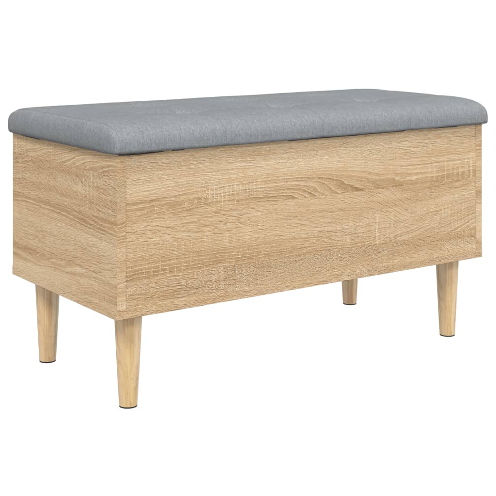 Banc de rangement chêne sonoma 82x42x46 cm bois d'ingénierie Bancs coffres vidaXL   