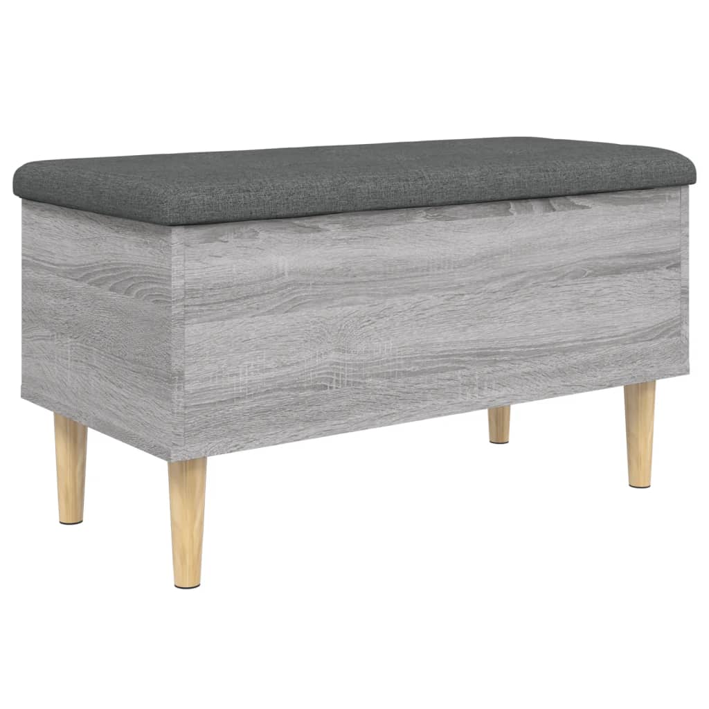 Banc de rangement sonoma gris 82x42x46 cm bois d'ingénierie Bancs coffres vidaXL   