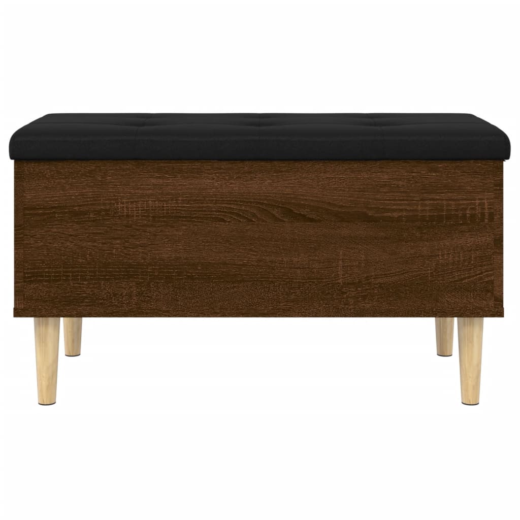 Banc de rangement chêne marron 82x42x46 cm bois d'ingénierie Bancs coffres vidaXL   