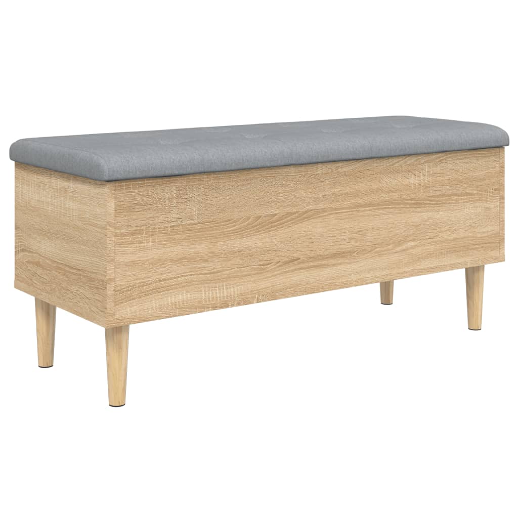 Banc de rangement chêne sonoma 102x42x46 cm bois d'ingénierie Bancs coffres vidaXL   