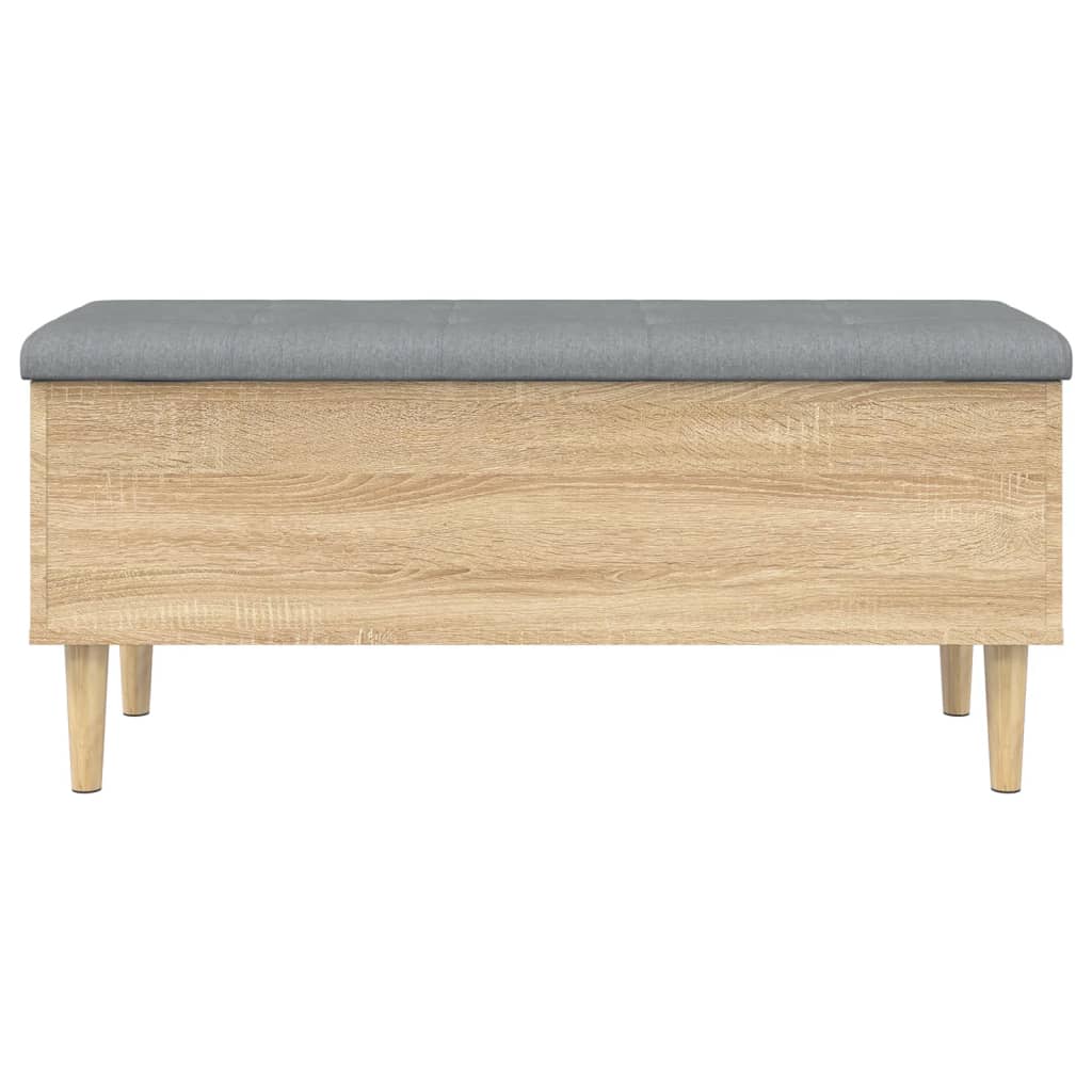 Banc de rangement chêne sonoma 102x42x46 cm bois d'ingénierie Bancs coffres vidaXL   