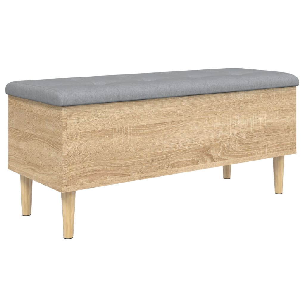 Banc de rangement chêne sonoma 102x42x46 cm bois d'ingénierie Bancs coffres vidaXL   