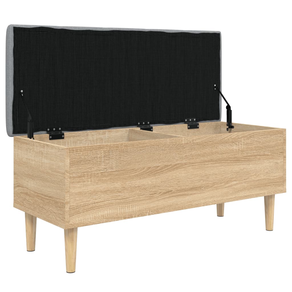 Banc de rangement chêne sonoma 102x42x46 cm bois d'ingénierie Bancs coffres vidaXL   