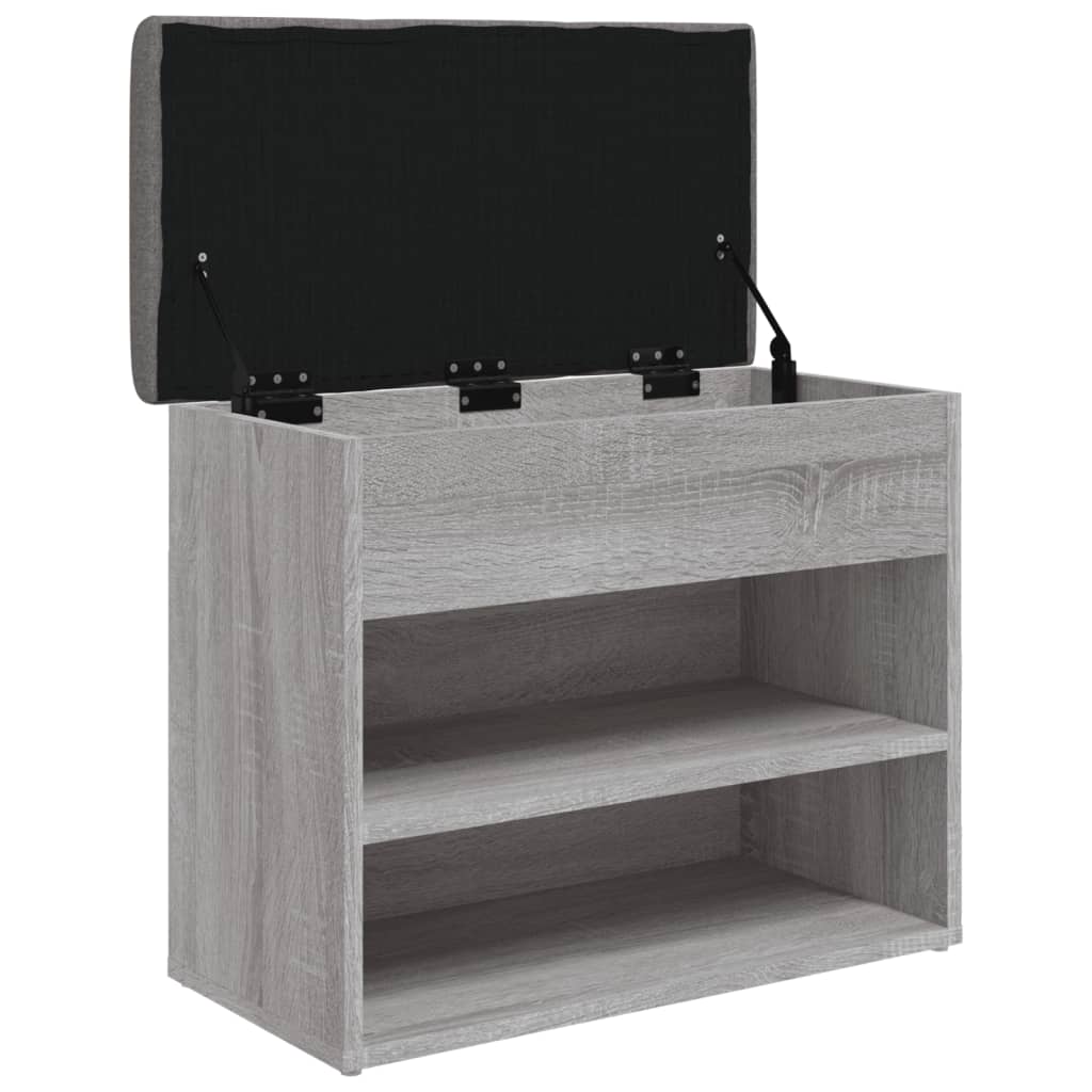 Banc à chaussures sonoma gris 62x32x50 cm bois d'ingénierie Bancs coffres vidaXL   