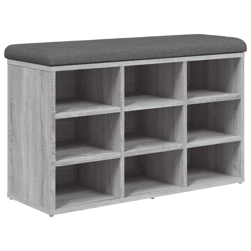 Banc à chaussures sonoma gris 82x32x50 cm bois d'ingénierie Bancs coffres vidaXL   