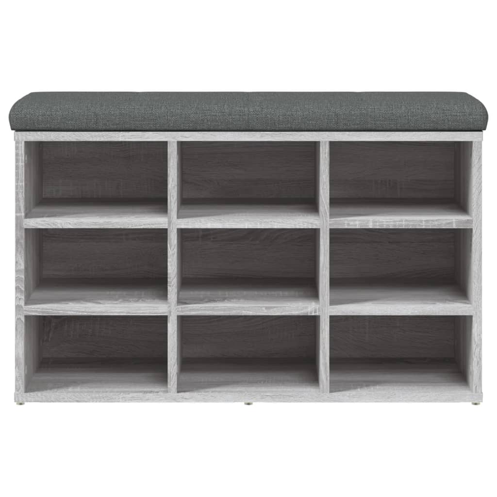 Banc à chaussures sonoma gris 82x32x50 cm bois d'ingénierie Bancs coffres vidaXL   