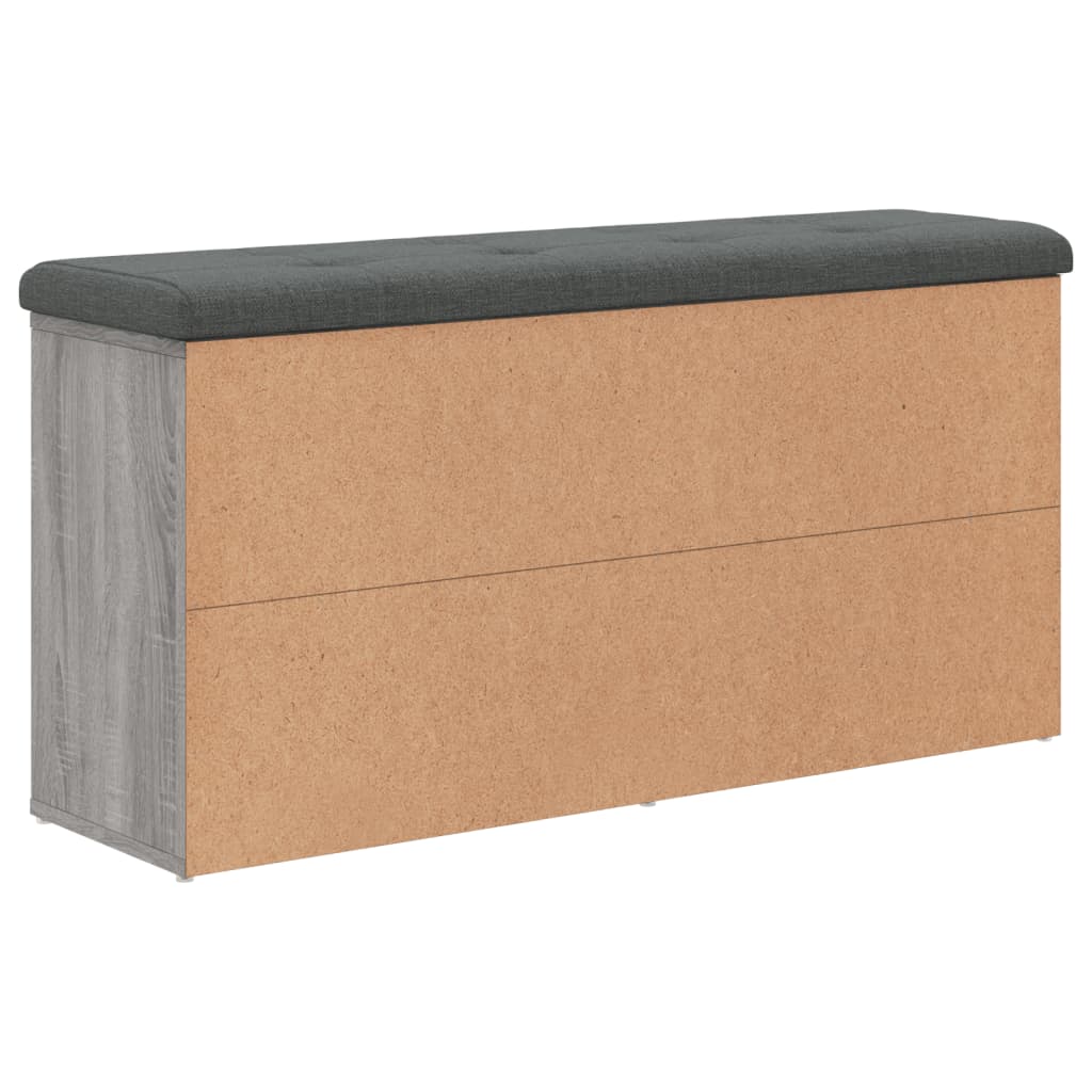 Banc à chaussures sonoma gris 102x32x50 cm bois d'ingénierie Bancs coffres vidaXL   