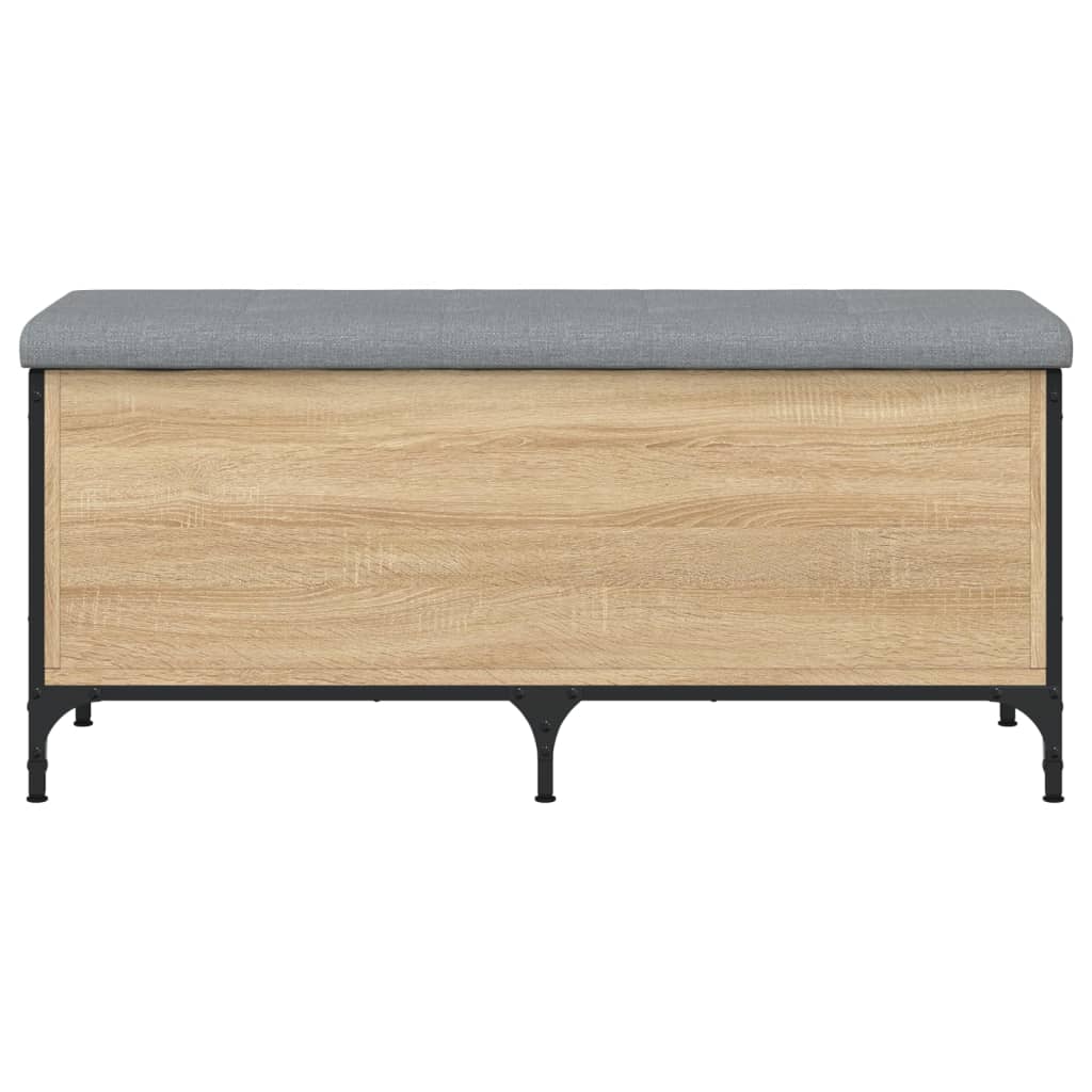 Banc de rangement chêne sonoma 102x42x45 cm bois d'ingénierie Bancs coffres vidaXL   