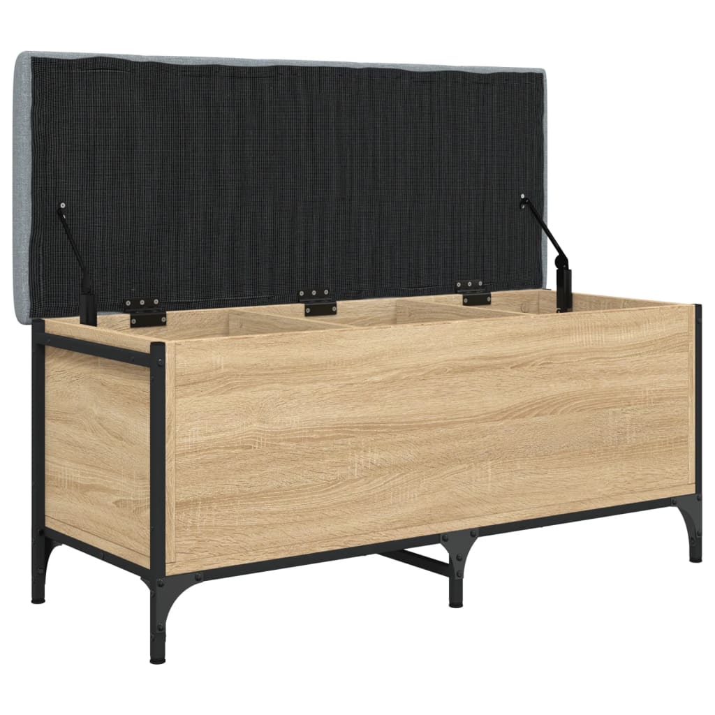 Banc de rangement chêne sonoma 102x42x45 cm bois d'ingénierie Bancs coffres vidaXL   