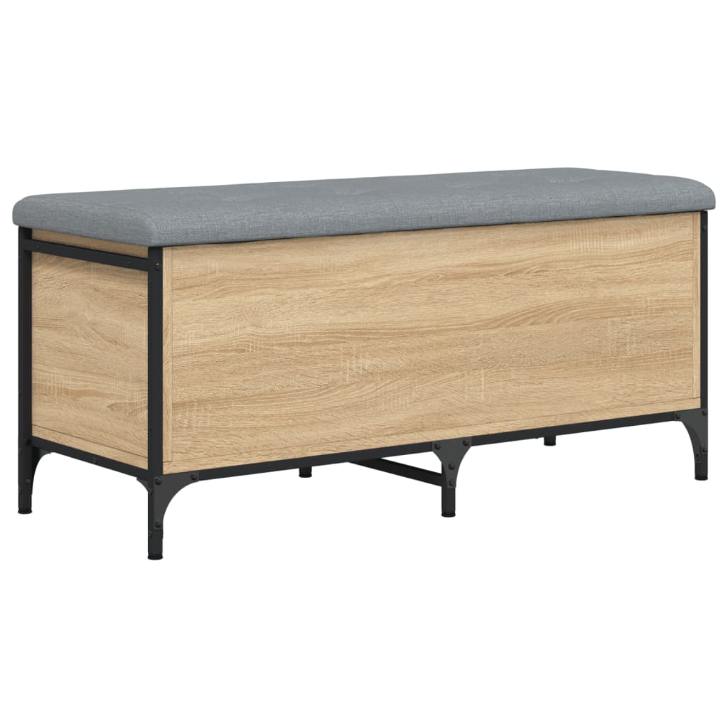 Banc de rangement chêne sonoma 102x42x45 cm bois d'ingénierie Bancs coffres vidaXL   