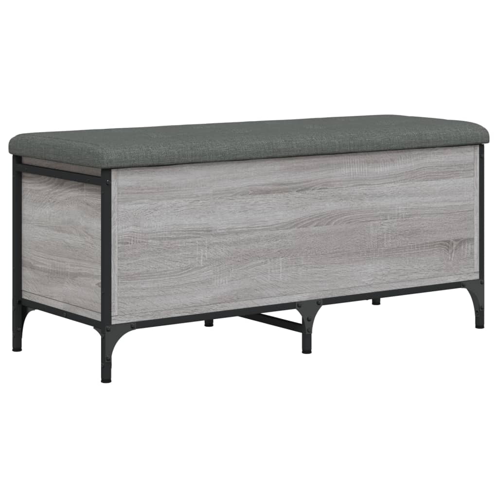 Banc de rangement sonoma gris 102x42x45 cm bois d'ingénierie Bancs coffres vidaXL   