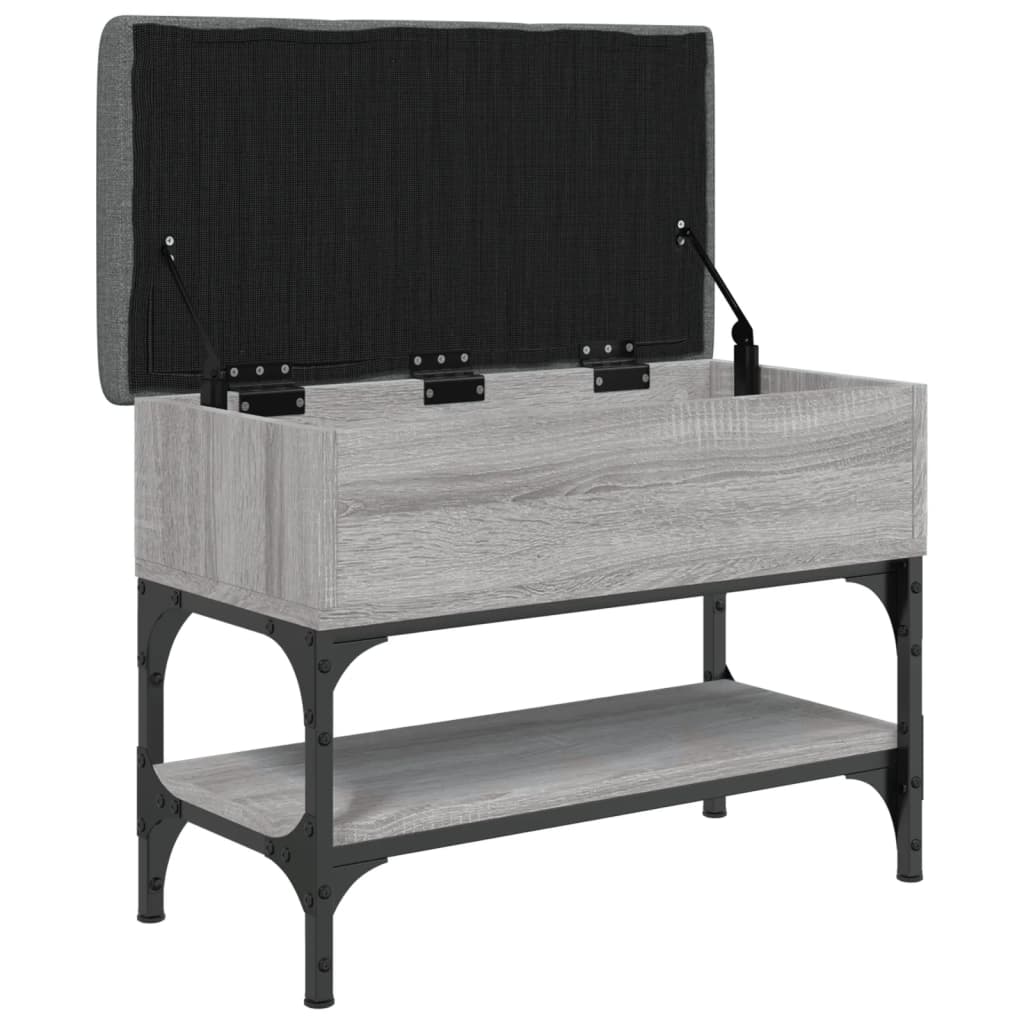 Banc à chaussures sonoma gris 62x32x45 cm bois d'ingénierie Bancs coffres vidaXL   