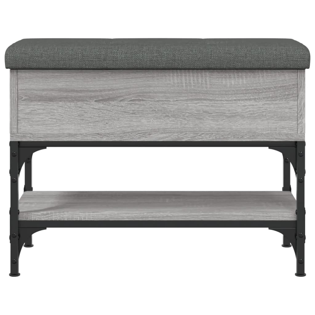 Banc à chaussures sonoma gris 62x32x45 cm bois d'ingénierie Bancs coffres vidaXL   