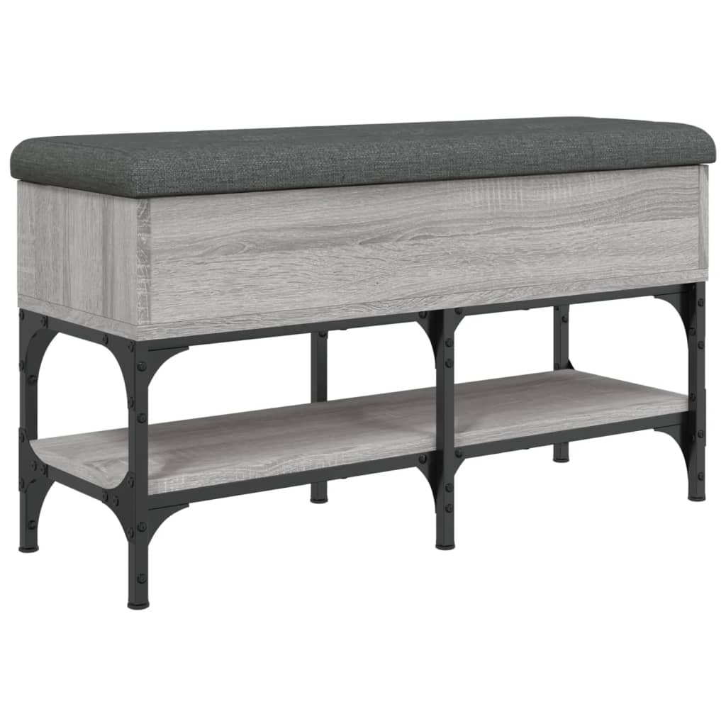 Banc à chaussures sonoma gris 82x32x45 cm bois d'ingénierie Bancs coffres vidaXL   